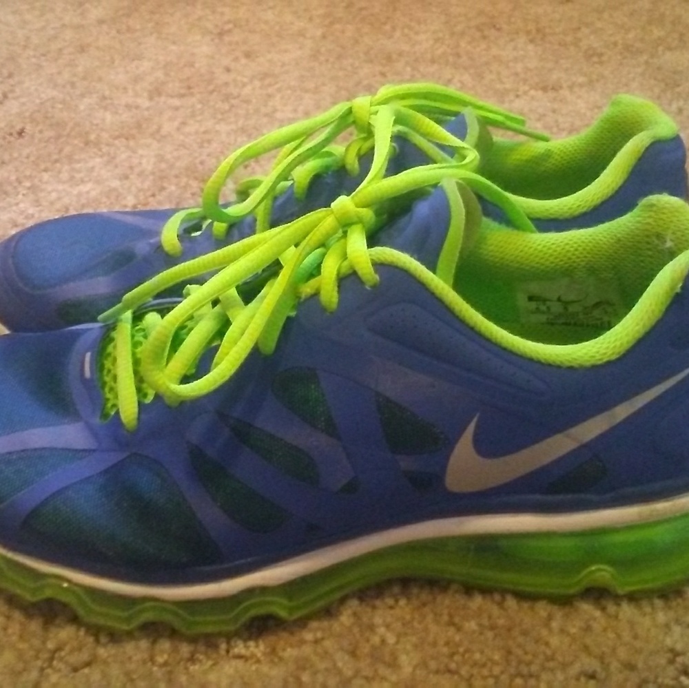 Nike AirMax Blue/Lime(like new)